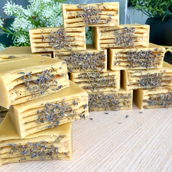 Orange Lavender | All Natural Handcrafted Soap - Set of 2 bars - Picture 3 of 9